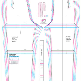 Womens Unstructured Jacket Block Pattern - Shoben Fashion Media