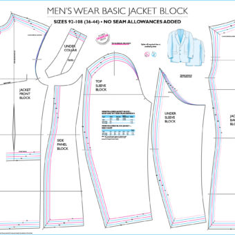 Mens Trouser With Pockets Block Pattern - Shoben Fashion Media