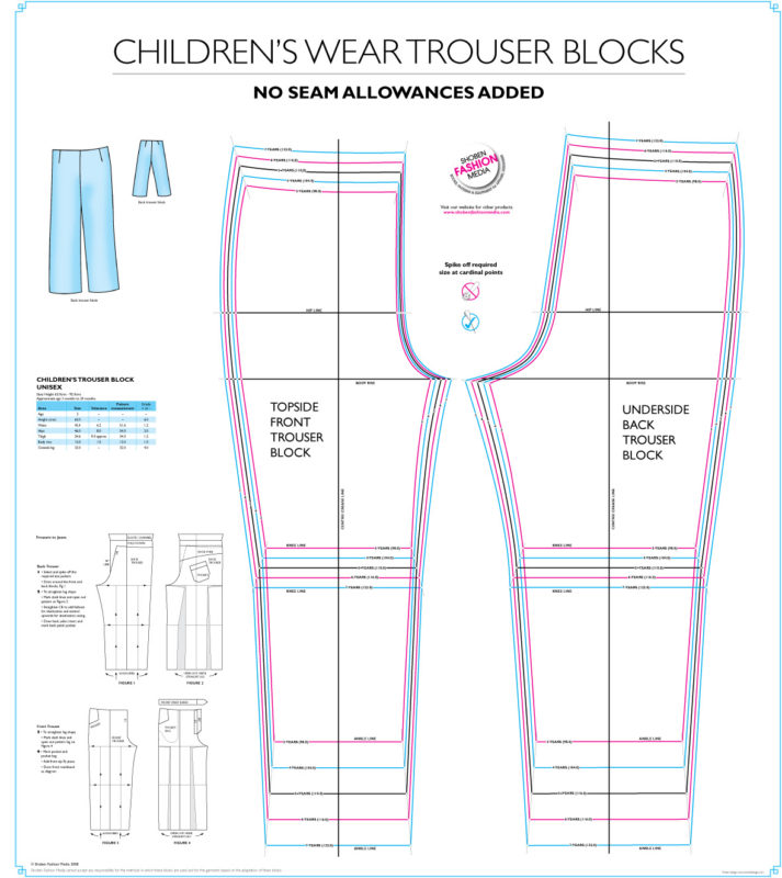 Childrens Trouser Block Pattern - Shoben Fashion Media